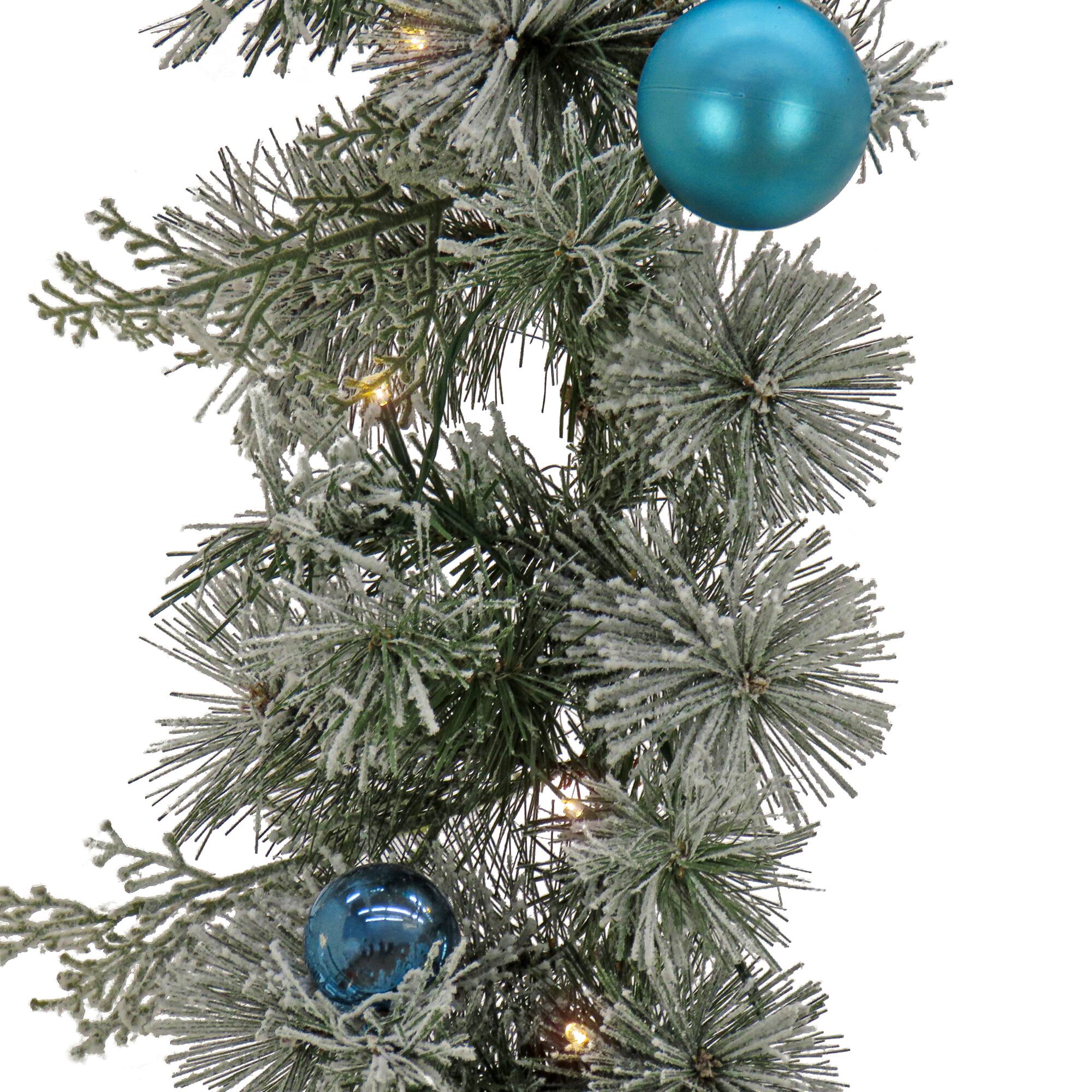 9ft. Tinkham Pine Garland With LED Lights